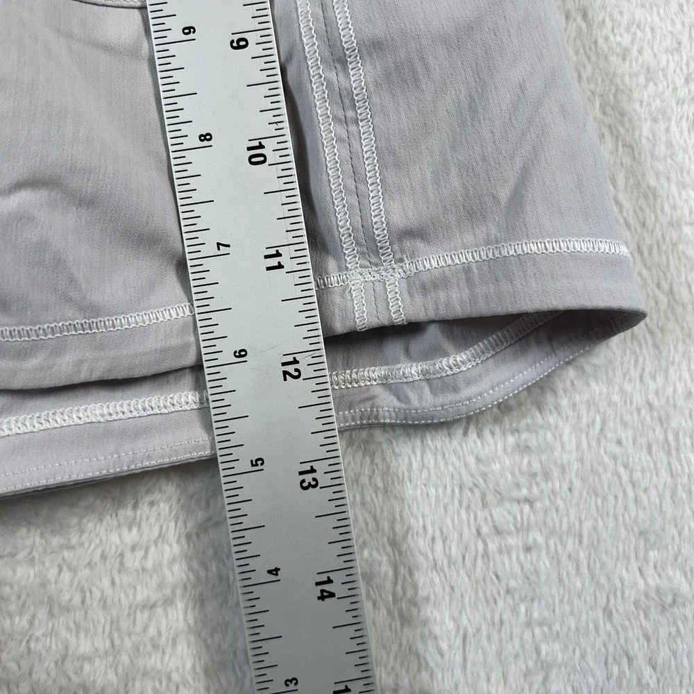Lululemon Skort Womens 2 Tall Gray Athletic Running Tennis Lined Zip Pocket